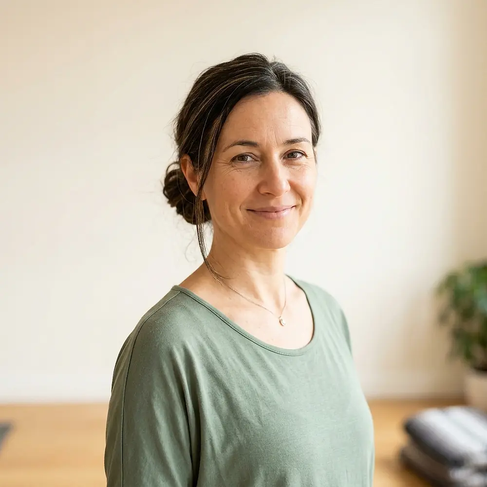 Maya Ellison, who teaches the gentle classes at Fern & Flow