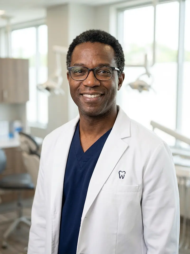 Dr. Marcus Bell, one of the two dentists at Harbor View Family Dentistry.
