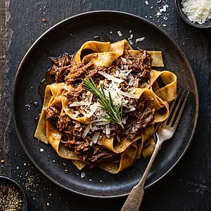 Pappardelle with wild boar ragù