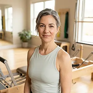 Priya Raman, Pilates and postnatal coach at Tidewater Fit Studio.
