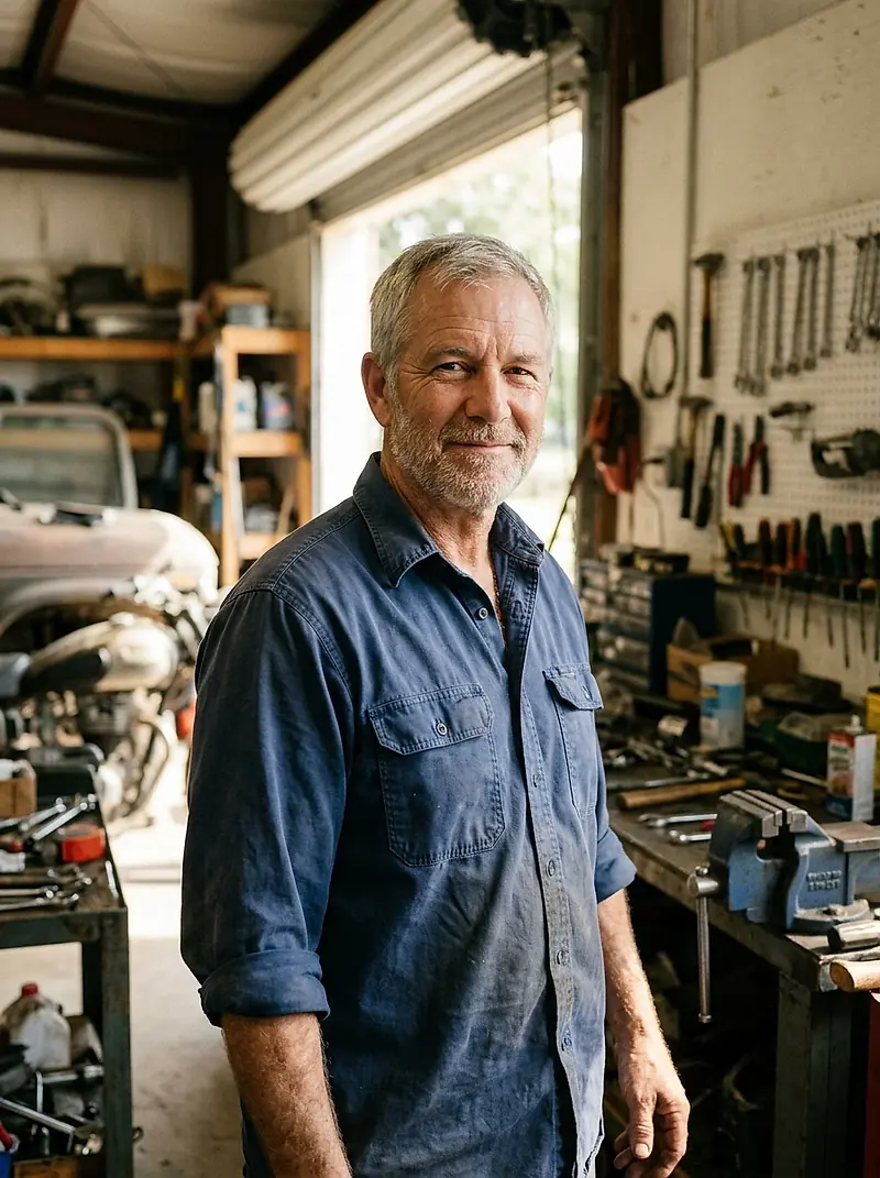 Dave Kowalski in the workshop