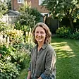 Dana Whitfield in her back garden